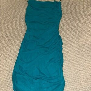 Princess Polly Strapless Teal Dress